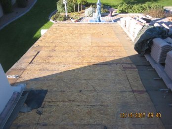Remove underlayment