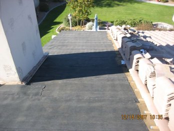 Install new underlayment