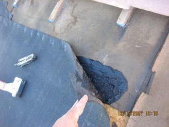 Tie in to old underlayment